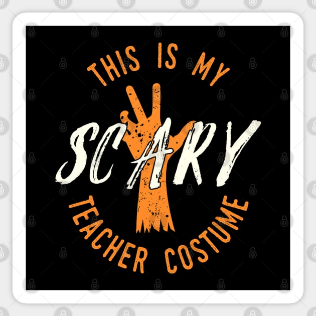 This Is My Scary Teacher Costume Sticker by PsychoDynamics